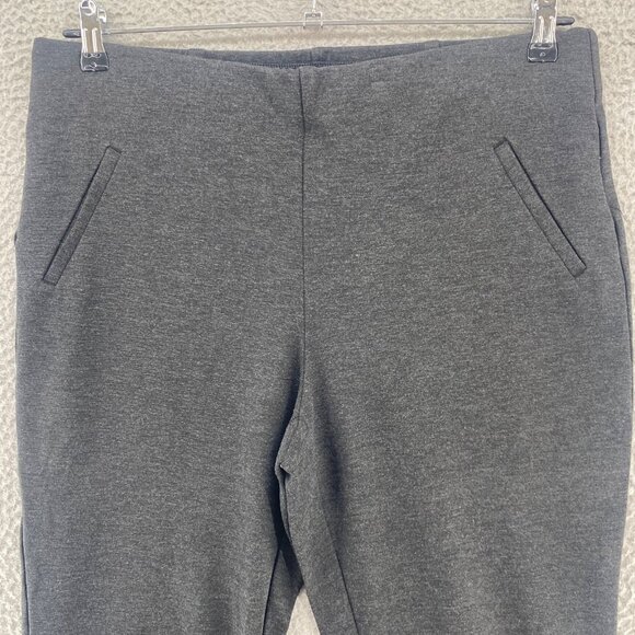 Chicos Pants Womens 2 US 12 Short Gray Fabulously Slimming Ponte Pull On Stretch - Picture 2 of 13